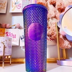 COPY - Starbucks Purple Studded Oil Slick Tumbler